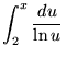 Logarithmic Integral