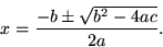 Quadratic Solution